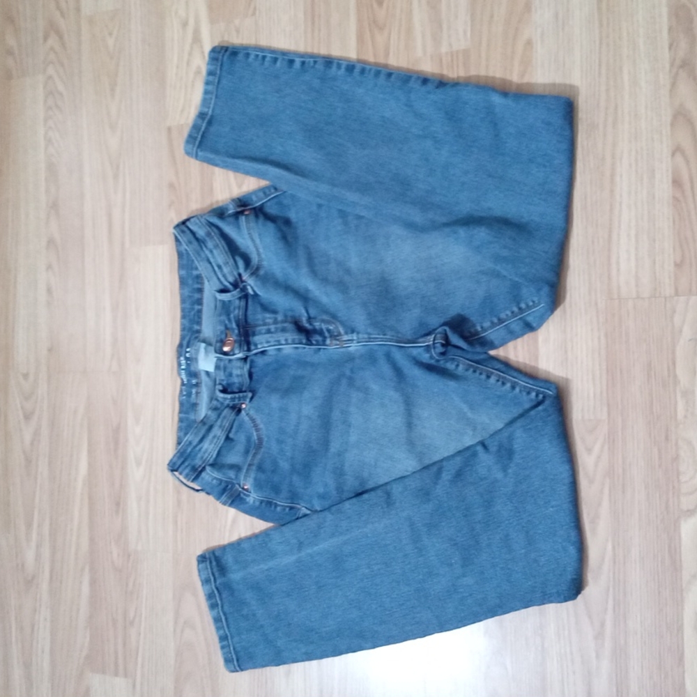 High rise blue jeans size 13